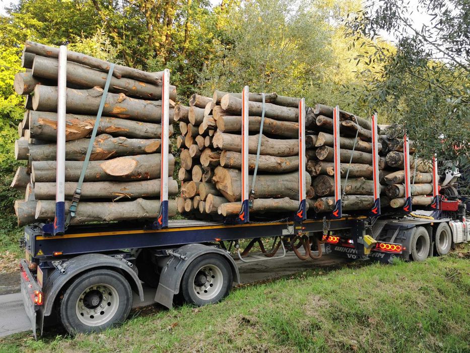 Drewno Opałowe Kominkowe Buk Dąb Grab Sezonowany Transport