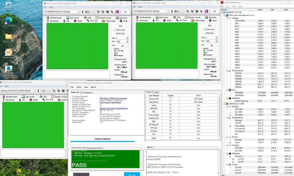 Gamingowy Ryzen 3600 + GTX1070 8GB + 32GB DDR4 HDD + SSD