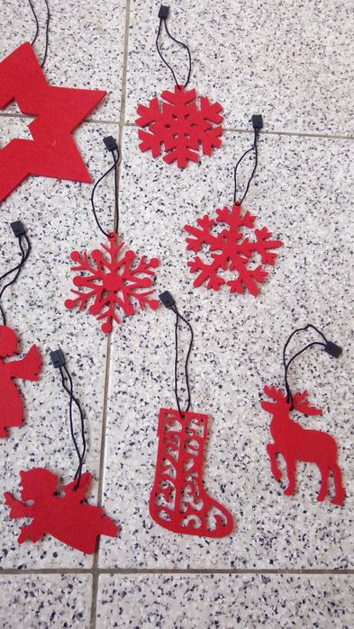 Decorações de Natal de feltro