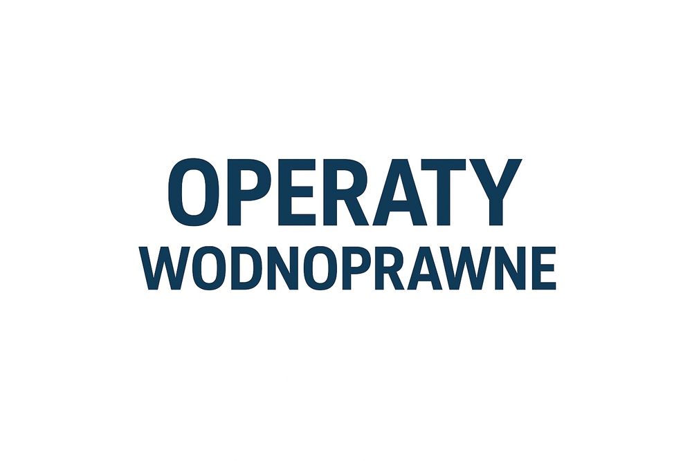 Operaty wodnoprawne