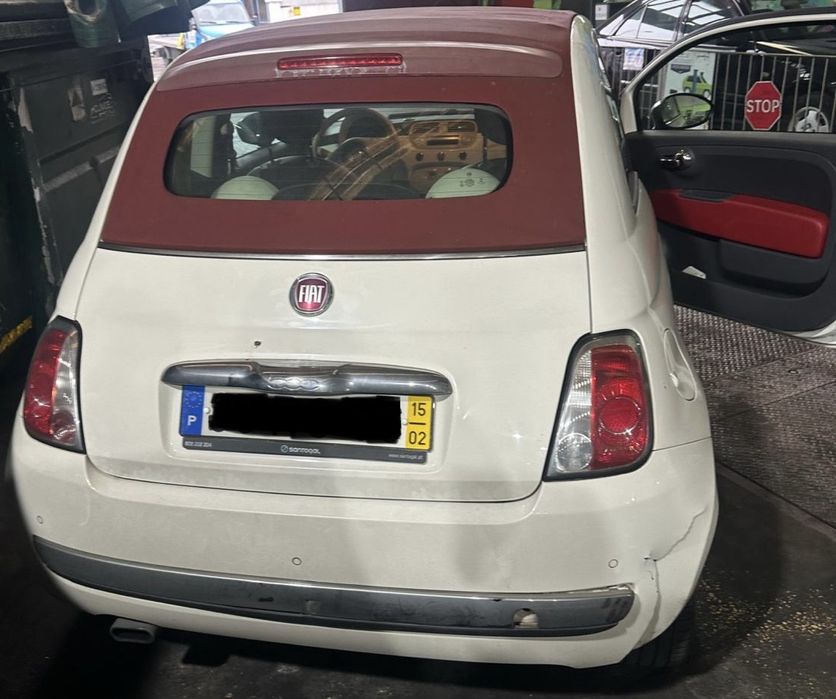 Fiat 500 traseira completa 2015