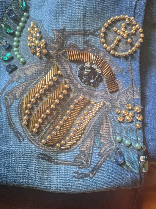 Calcas de ganga com aplicações