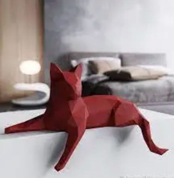 Конструктор из картона кошка кот котенок papercraft паперкрафт пазл