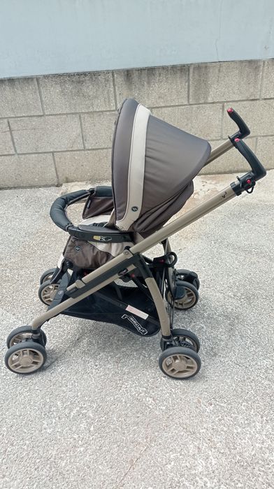 Carrinho de bebé - Trio Bébécar Vogue castanho