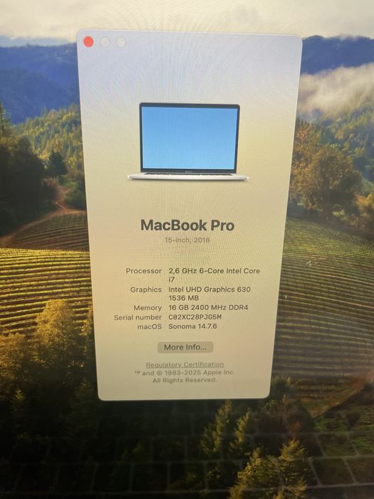 MacBook Pro 15” 2018