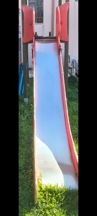 Parque infantil, escorrega  em inox, mais estrutura