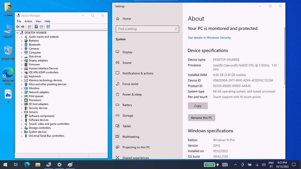 Portatil Lenovo 11" polegadas com mala robusta