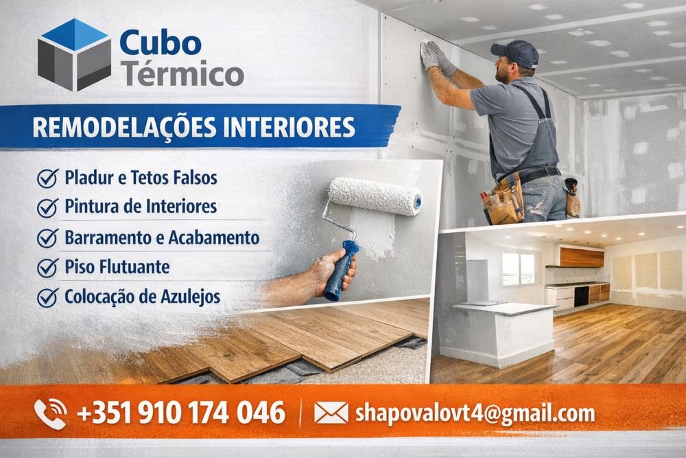 Pladur e Pintura | Acabamentos Interiores | Remodelações |  Flutua