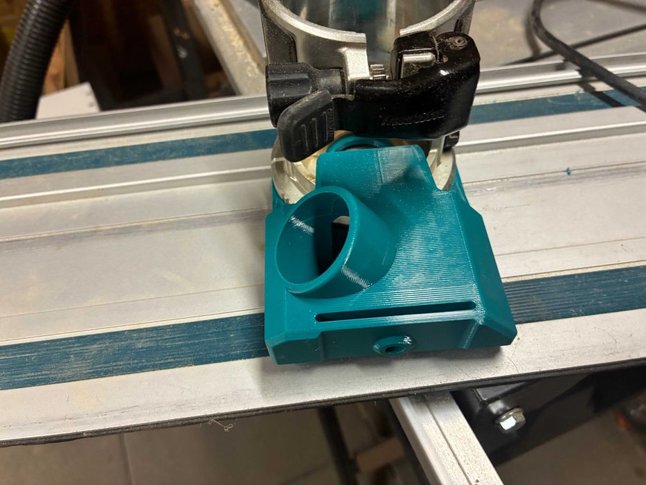 Adapter do frezarki Makita z odsysaniem pyłu do szyny Makita/Festool