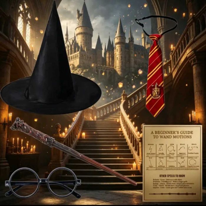 5w1! akcesoria Harry Potter Gryffindor czarodziej Halloween karnawał