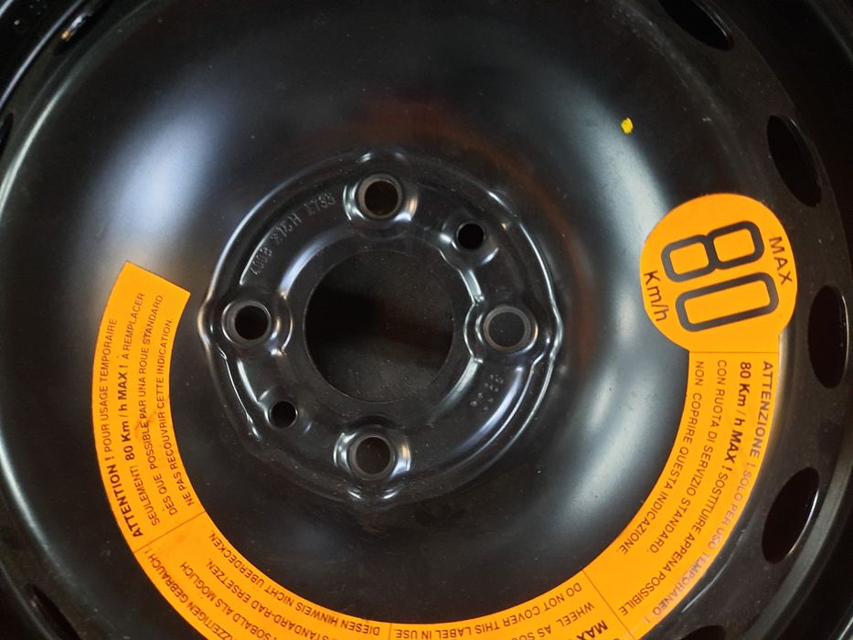 Koło dojazdowe T125/80R15 95M 4x98 ET 35 Pirelli - Fiat