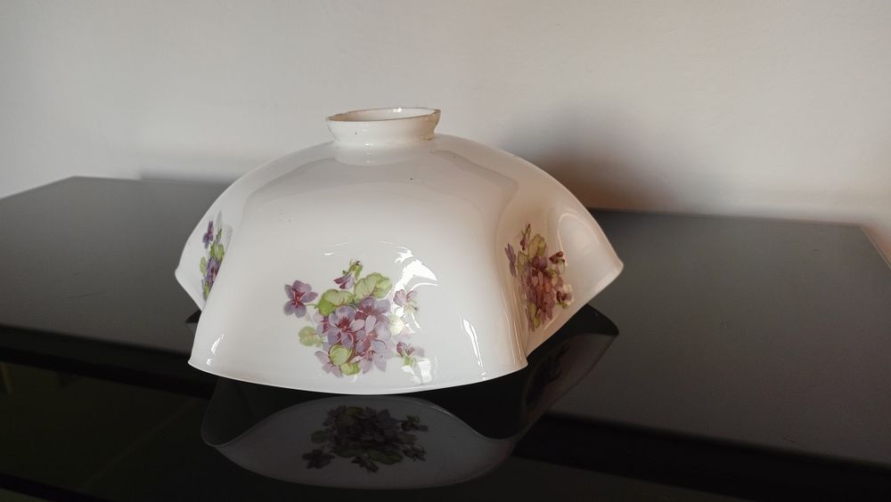 Klosz porcelanowy, lampa
