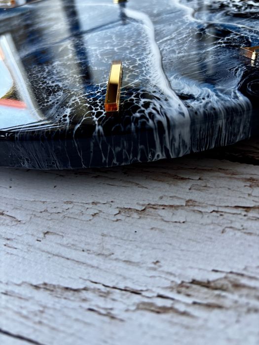 Morski zegar Plaża Reynisfjara z żywicy