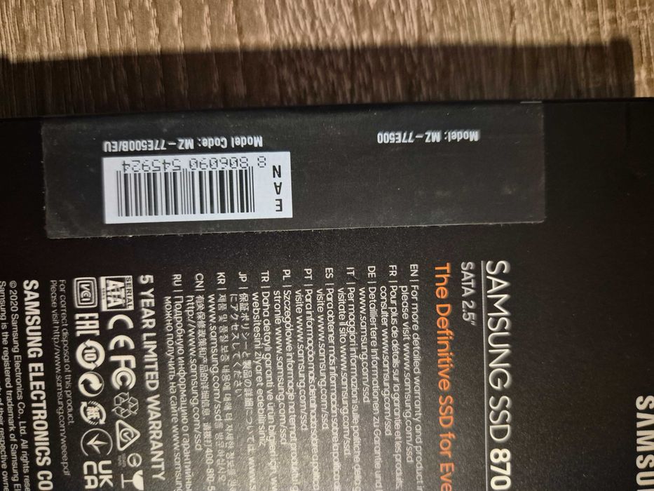 Samsung ssd 870 evo 500gb