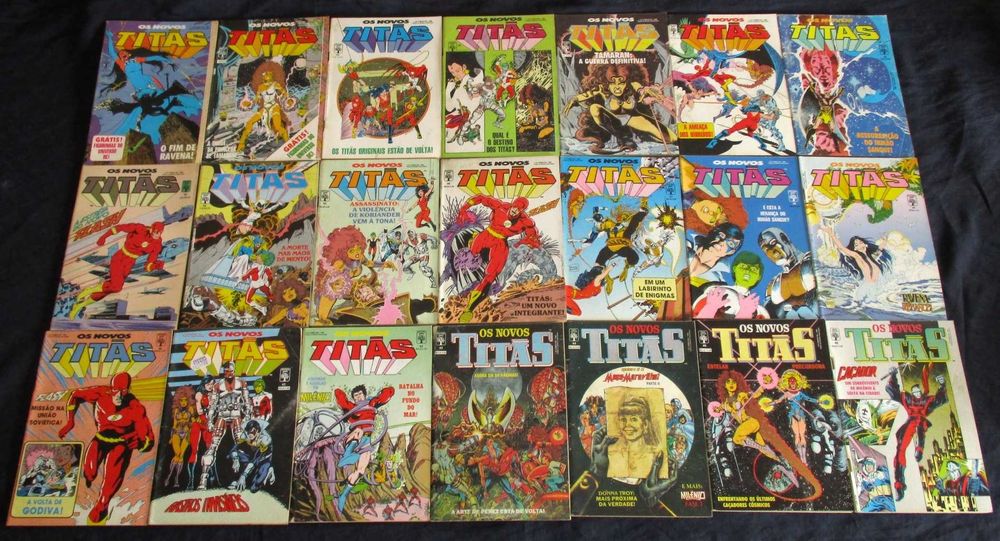 Livros BD Os Novos Titãs Abril DC Comics