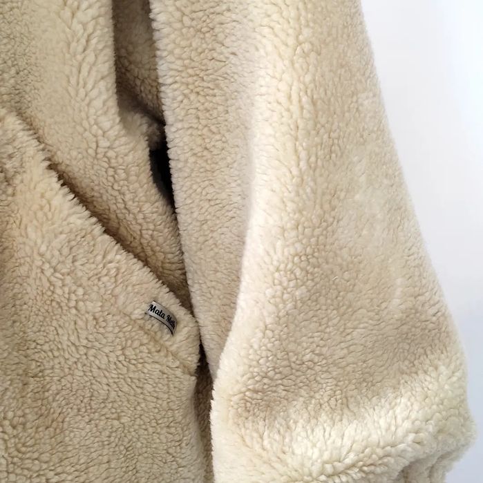 Bluza kurtka z baranka ciepła oversize