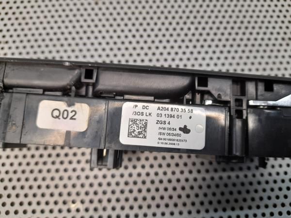 Comando / botão / interruptor vidros frente esquerdo MERCEDES-BENZ Cla