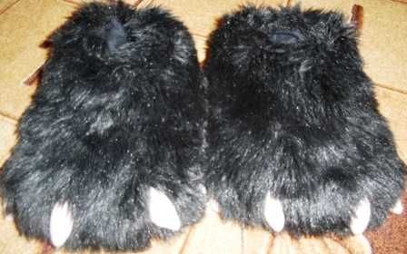 Kapcie damskie łapy niedźwiedzia rozm. 41