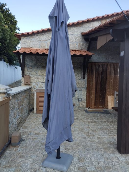 Chapéu de Sol para Jardim Base com Rodas