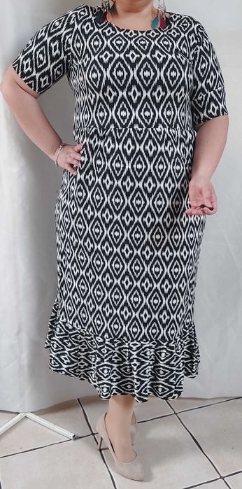 Jak nowa sukienka Kik Janina 44 tuszująca lekka Wiskoza