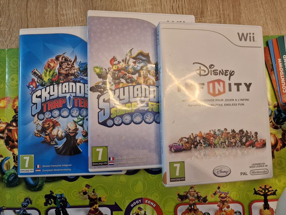 Mega Lote Wii: Skylanders + Disney Infinity + Portais + Figuras