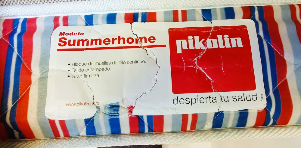 Base cama com colchão 190 x 90 cm