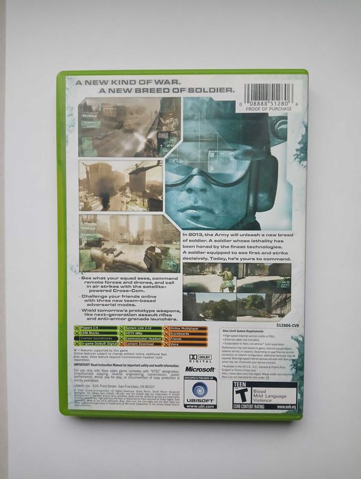 Xbox Classic Tom Clancy's Ghost Recon Advanced Warfighter