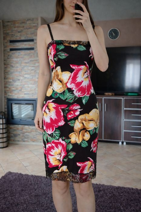 Na lato kolorowa sukienka na ramiączkach rozmiar S 36