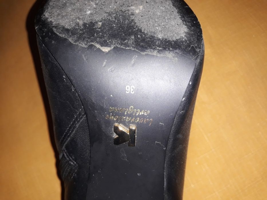 Kazar 36 czarne szpilki botki