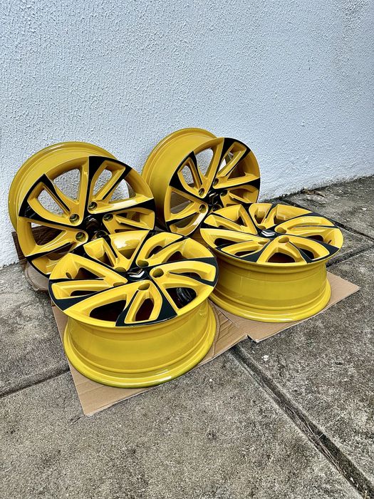 Jantes Novas Amarelo e Preto - 5 Furos - Novas