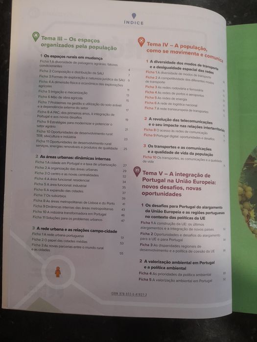 Caderno de Exercícios de Geografia da Porto Editora 11°Ano