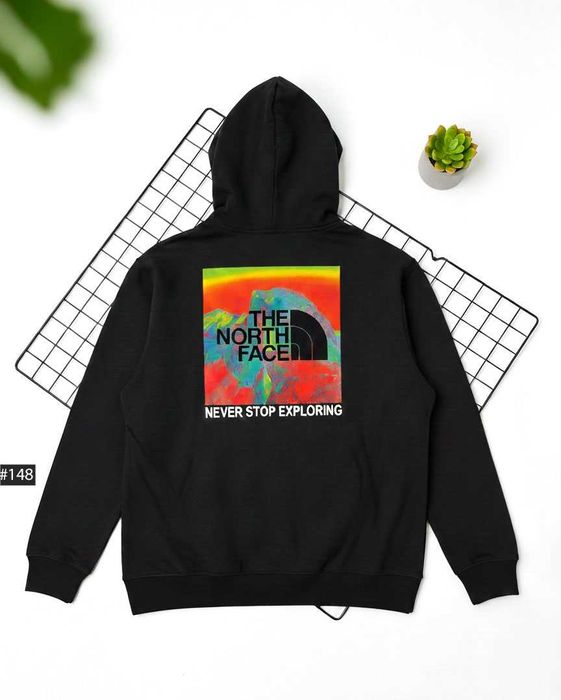 Худи Черное THE NORTH FACE Purple Mountains  (XS-XL)