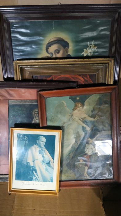 Stare obrazy religijne 4 szt