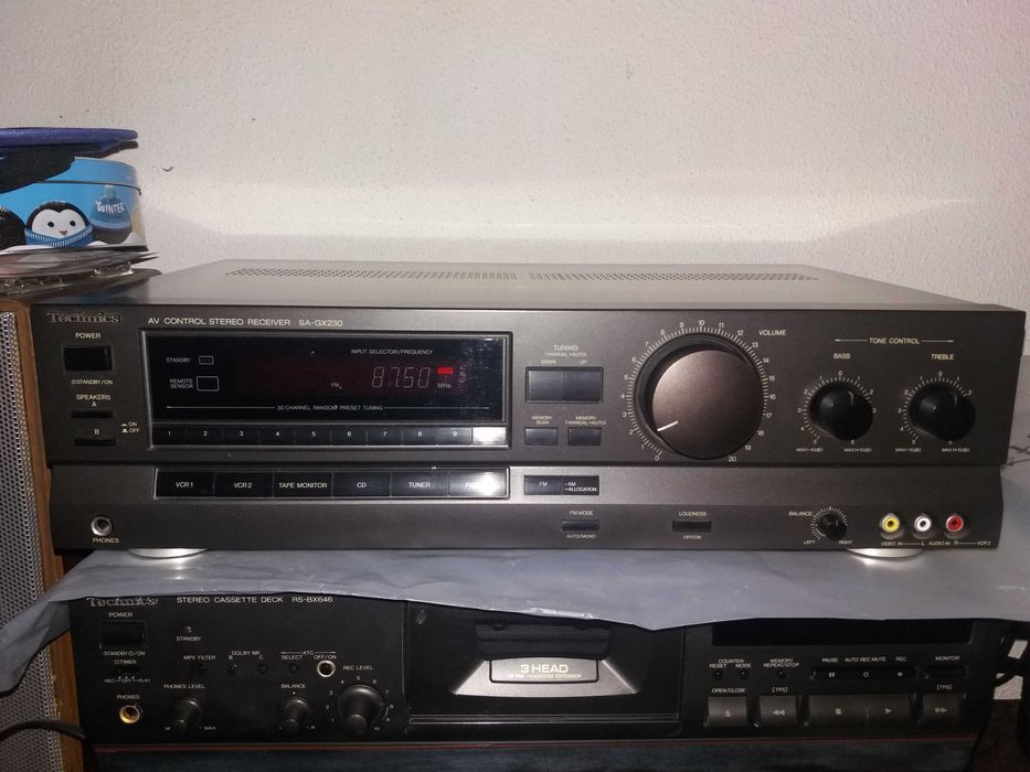 Receiver Technics SA-GX230 com comando