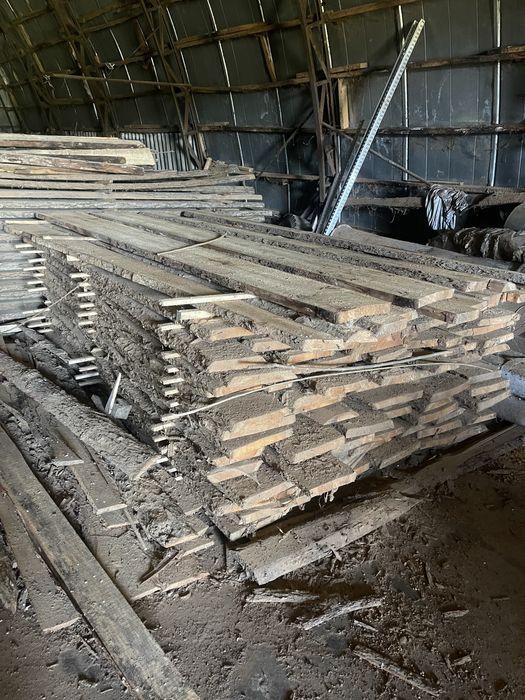 Дошка необрізна дуб, сосна, модрина