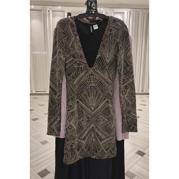 Błyszcząca brokatowa sukienka H&M XXS 32