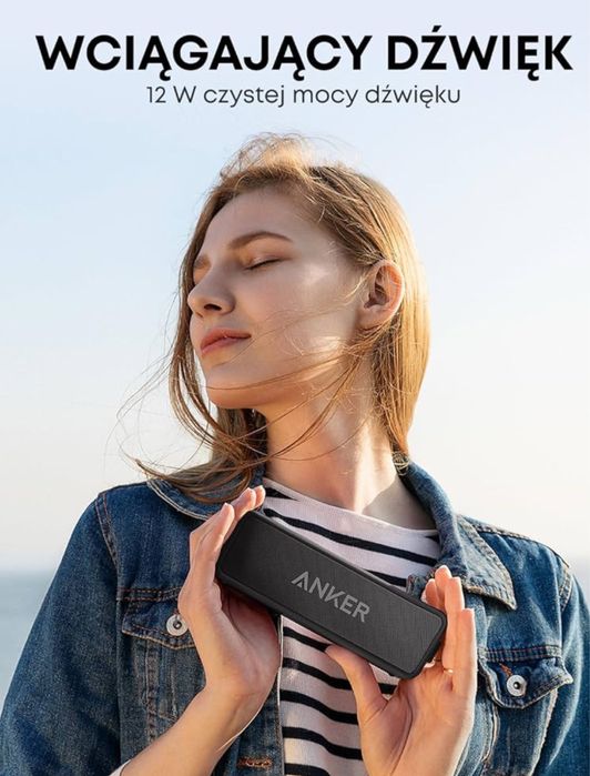 Super głośnik bezprzewodowu Bluetooth SoundCore 2 Anker, nowy