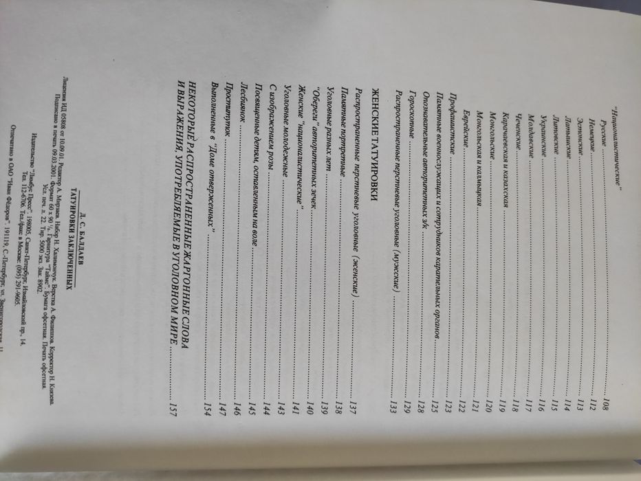 Татуировки заключенных
