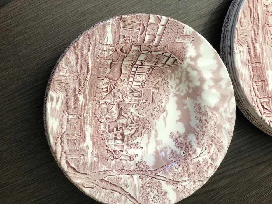 Conjunto de 6 pratos rasos e 6 de sopa Royal Wessex