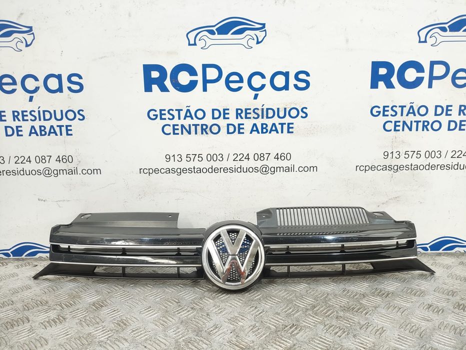 Grelha Central Do Parachoques Dianteiro Original VW Volkswagen Golf VI 2008 a 2013