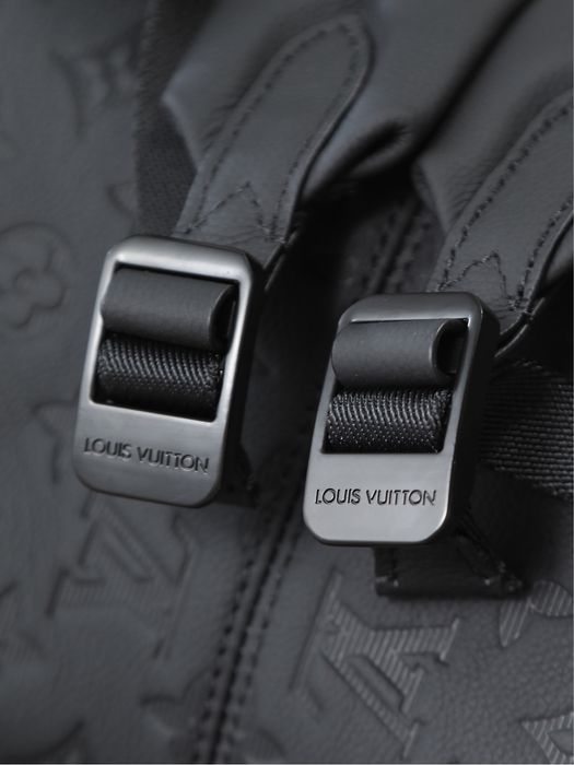 Louis Vuitton Discovery рюкзак мужской черный кожаный портфель ранец