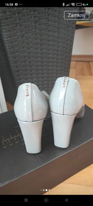 Buty czółenka Saway 39 skóra słupek Zara Kazar Wojas Tatuum Massimo