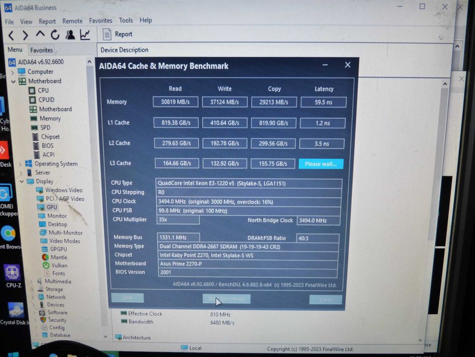 Asus Prime Z270-P + Intel Xeon E3-1220 V5 (1151)