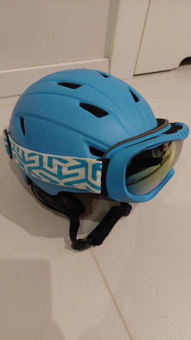 Kask narciarski plus gogle dziecięce XS Decathlon