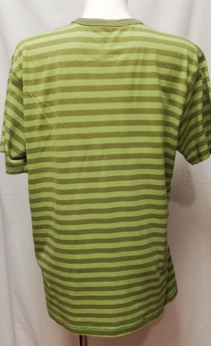 Koszulka T-shirt w paski z nadrukiem