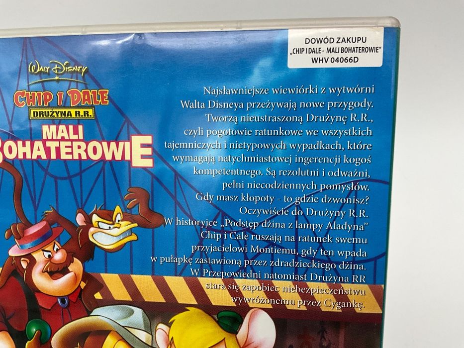 Chip i Dale: Drużyna R.R. – Mali bohaterowie DVD, 1989, Disney