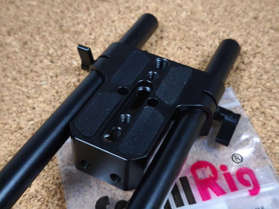 Kit SmallRig Novo: Baseplate + Hastes 15mm + Suporte de Lente