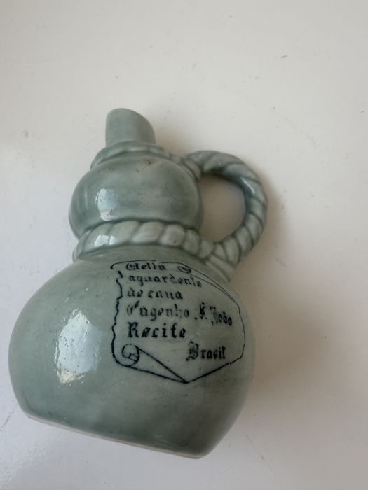 Garrafa Água Ardente Antiga Porcelana Engenho S. João Recife (Usado)