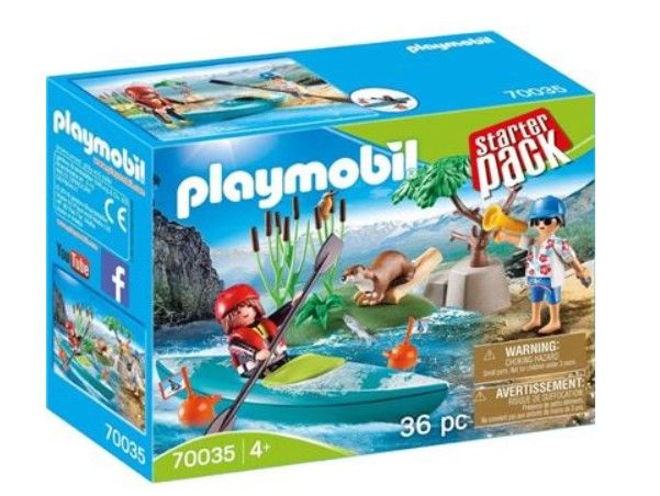 NOVO playmobil 70035 starter pack caiaque - flutua na agua