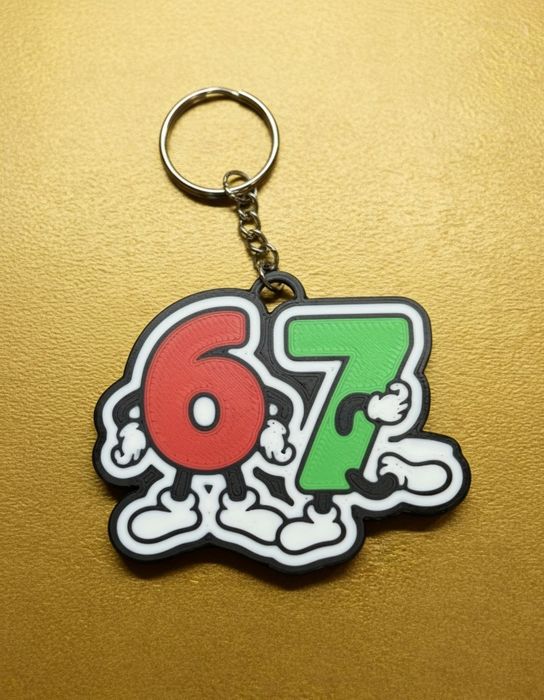 Breloczek 67 six seven sześć siedem